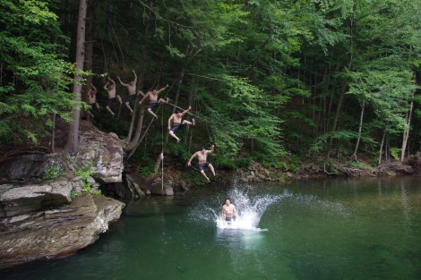 Epic Rope Swing Action